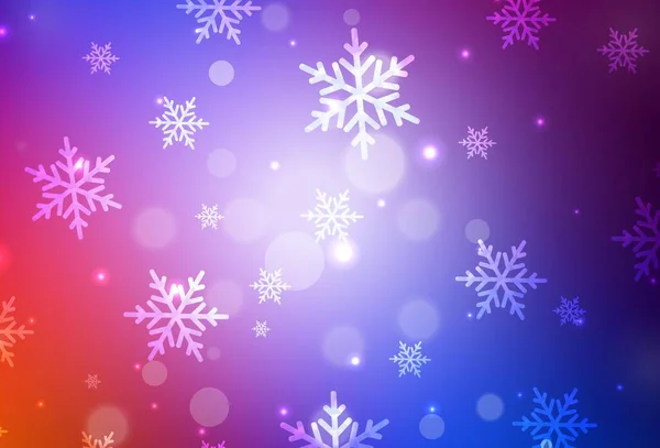 Bleu Clair Fond Vectoriel Rouge Dans Style Noël Design Coloré — Image vectorielle