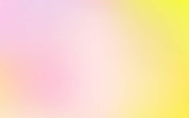 Açık pembe, sarı vektör eğimli bulanık fon. Bulanık gradyan ile soyut renkli çizim. Web uygulamalarınız için duvar kağıdı.
