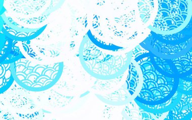 Hafif BLUE vektörü baloncuklu soyut tarzda dekoratif tasarımı bulanıklaştırdı. Doğa tarzında renkli baloncuklu soyut illüstrasyon. Bir kartvizit için modern tasarım.