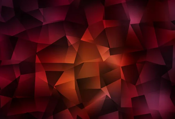Σκούρο Κόκκινο Διανυσματικό Πολυγωνικό Μοτίβο Σύγχρονη Αφηρημένη Απεικόνιση Τρίγωνα Ένα — Διανυσματικό Αρχείο