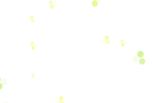Hellgrünes Gelbes Vektormuster Mit Kugeln Illustration Mit Einer Reihe Leuchtender — Stockvektor