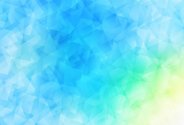 Hellblauer Grüner Vektor Abstrakter Polygonaler Hintergrund Eine Völlig Neue Farbillustration — Stockvektor