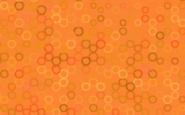 Dairesel şekilli hafif turuncu vektör düzeni. Bulanık yağmur damlaları olan soyut bir çizim. Marka kitabınız için yeni şablon.