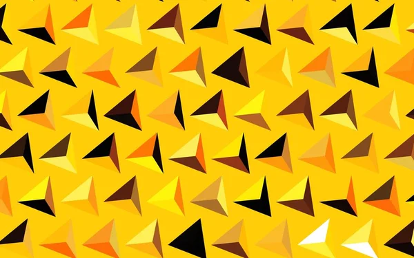 Темно Оранжевый Векторный Узор Многоугольным Стилем Блестящие Абстрактные Иллюстрации Треугольными — стоковый вектор