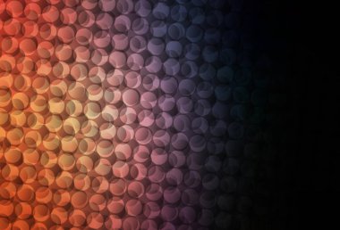 Koyu mavi, noktalı sarı vektör arkaplan. Soyut arka planda bulanık kabarcıklar ve renkli gradyan. İş ilanınız için tasarım.