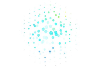 Açık mavi, küreli yeşil vektör deseni. Doğa tarzında renkli baloncuklu soyut illüstrasyon. İş ilanınız için tasarım.