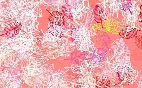 Vecteur Rose Clair Design Abstrait Avec Des Feuilles Illustration Abstraite — Image vectorielle