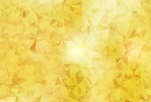 Dunkelgelber Vektor Polygon Abstrakter Hintergrund Leuchtende Polygonale Illustration Die Aus — Stockvektor