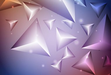 Açık mavi, kırmızı vektör düzeni çizgiler, üçgenler. Renkli üçgenli modern soyut illüstrasyon. Duvar kağıtları için zarif tasarım.