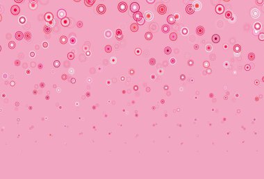 Noktalı açık mor vektör arkaplanı. Doğa tarzında renkli baloncuklu soyut illüstrasyon. İş ilanınız için tasarım.