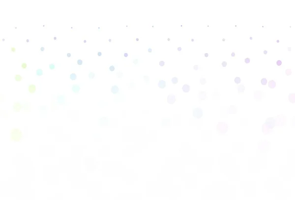 Světlo Multicolor Vektorové Pozadí Skvrnami Abstraktní Ilustrace Barevnými Bublinami Přírodním — Stockový vektor
