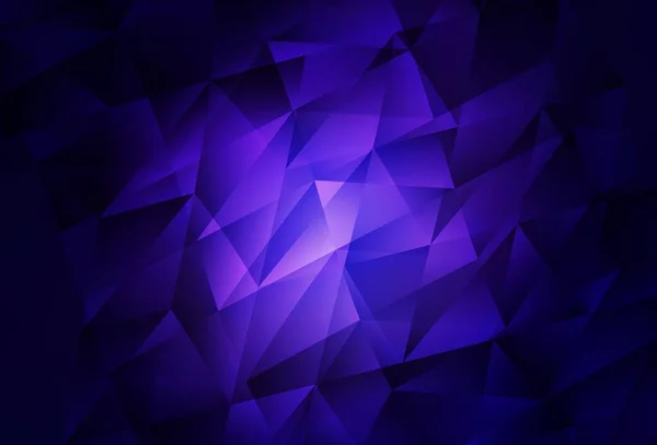 Темно Фиолетовый Векторный Фон Многоугольным Стилем Красивая Иллюстрация Треугольниками Стиле — стоковый вектор