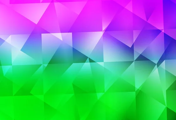 Rosa Claro Vetor Verde Brilhando Fundo Triangular Glitter Ilustração Abstrata — Vetor de Stock