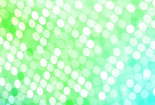 Lichtgroene Vectorachtergrond Met Vlekken Glitter Abstracte Illustratie Met Wazige Druppels — Stockvector