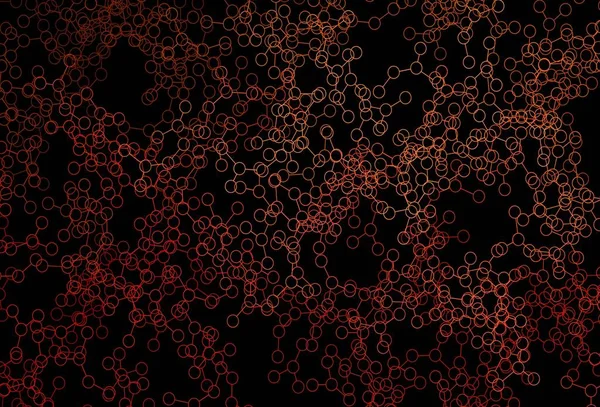 Темно Красный Векторный Фон Формами Искусственного Интеллекта Абстрактная Иллюстрация Ссылками — стоковый вектор