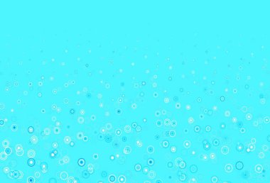 Açık mavi, noktalı sarı vektör arkaplan. Doğa tarzında renkli baloncuklu soyut illüstrasyon. İş ilanınız için tasarım.