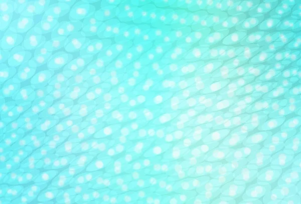 Hellgrüne Vektorkulisse Mit Punkten Schöne Farbige Illustration Mit Verschwommenen Kreisen — Stockvektor