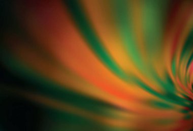 Koyu yeşil, sarı vektör bulanık parlak soyut arkaplan. Görüntü tarzında tamamen yeni bir renkli çizim. İşiniz için en iyi bulanık tasarım..