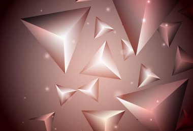 Koyu kırmızı arka plan, çizgiler, üçgenler. Renkli üçgenlerin olduğu bir resim. Bir cep telefonu için arka plan.