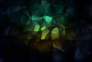 Koyu mavi, yeşil vektör çokgen arkaplan. Origami stilinde gradyan ile yaratıcı geometrik illüstrasyon. Pankartın için tamamen yeni bir şablon.