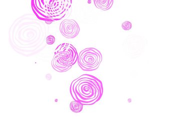 Açık pembe vektör doğal arkaplan ve güller. Beyaz arka planda çiçeklerin dekoratif tasarımı. Web sitesi yöneticileri ve tasarımları için desen.