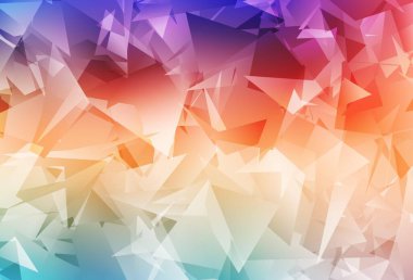 Çok renkli ışık vektörü soyut çokgen arkaplan. Üçgenli renkli soyut çizimler. İş tasarımınız için yepyeni bir tarz.