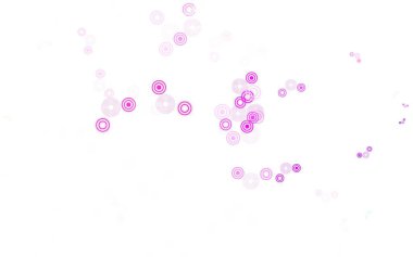 Açık yeşil, daireli kırmızı vektör şablonu. Bulanık dekoratif tasarım baloncuklu soyut tarzda. Güzel web siteleri için desen.