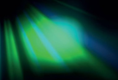 Koyu mavi, yeşil vektör soyut arkaplan. Yaratıcı illüstrasyon, yarım tonlu ve eğimli. İşiniz için en iyi bulanık tasarım..