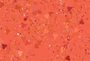 Soyut biçimlerde açık kırmızı vektör dokusu. Soyut gradyan şekilli basit renkli çizimler. Kartvizitiniz için modern tasarım.