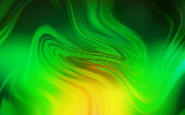 Verde Claro Vetor Amarelo Desfocado Padrão Ilustração Colorida Estilo Abstrato —  Vetores de Stock