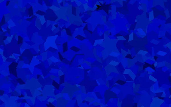 Σκούρο Μπλε Πράσινη Διανυσματική Υφή Όμορφα Αστέρια Λαμπερή Έγχρωμη Απεικόνιση — Διανυσματικό Αρχείο