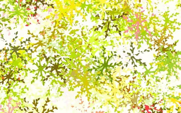 Vaaleanvihreä Punainen Vektori Malli Kaoottisia Muotoja Yksinkertainen Värikäs Kuva Abstrakti — vektorikuva