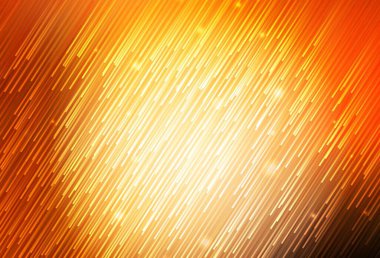 Tekrarlanan çubuklarla koyu turuncu vektör şablonu. Keskin çizgili parlak renkli çizimler. Reklamınız, posteriniz, afişiniz için en iyi tasarım.