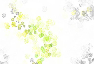 Soyut biçimlerde açık yeşil vektör dokusu. Modern tarzda değişen renkli kaotik formlar. İşiniz için en iyi akıllı tasarım.