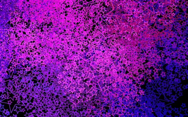 Темно Фиолетовый Розовый Векторный Узор Звездами Звёзды Размытом Абстрактном Фоне — стоковый вектор