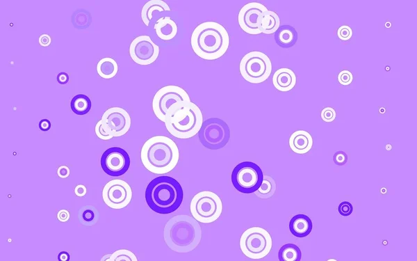 Luz Fondo Vector Púrpura Con Burbujas Ilustración Abstracta Con Burbujas — Archivo Imágenes Vectoriales