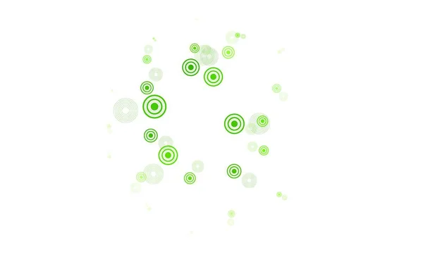 Světle Zelená Vektorová Textura Disky Rozmazané Bubliny Abstraktním Pozadí Barevným — Stockový vektor