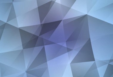 Açık Pembe, mavi vektör üçgen çizim. Soyut ve üçgenli renkli çizimler. Dizaynınız için üçgen desen.