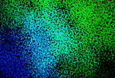 Koyu mavi, keskin çizgileri olan yeşil vektör deseni. Soyut şablon üzerinde çizgileri olan renkli, parlak bir illüstrasyon. İş ilanınız için akıllı tasarım.