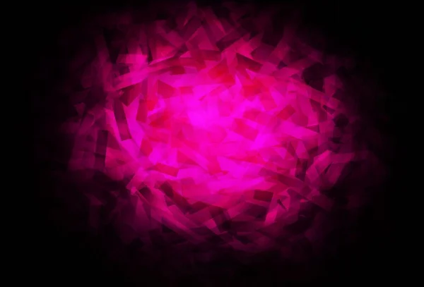 Tmavé Růžové Vektorové Pozadí Přímkami Barevné Zářící Ilustrace Čárami Abstraktní — Stockový vektor