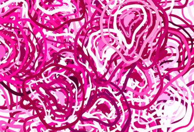 Kaotik şekilli açık pembe vektör şablonu. Soyut gradyan şekilli basit renkli çizimler. Bir cep telefonu için arka plan.