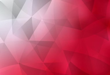 Açık kırmızı vektör soyut mozaik desen. Çokgen soyut çizim ve gradyan. Marka kitabınız için yeni şablon.