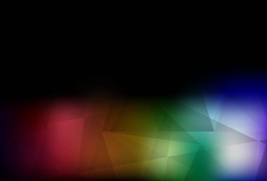 Karanlık Çokrenkli vektör çokgen arkaplan. Çokgen tarzda tamamen yeni bir renk çizimi. İşiniz için en iyi üçgen tasarım.