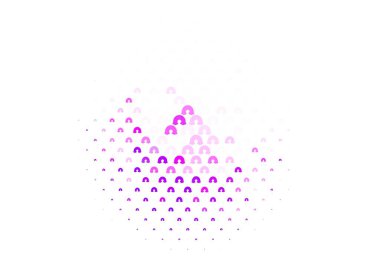 Gökkuşağı elementli açık mor vektör deseni. Gökkuşağı şekilli soyut aşk tarzında renkli bir tasarım. Olayları desteklemek için tasarım.