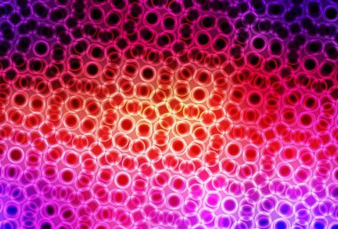 Açık pembe, noktalı sarı vektör arkaplan. Renkli su damlaları olan modern soyut çizimler. Poster ve web siteleri için tasarım.