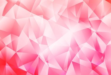 Açık Pembe, Sarı vektör gradyan üçgenler desen. Üçgenler ile soyut tarzda renkli illüstrasyon. Broşürünüzüz için tamamen yeni bir tasarım.