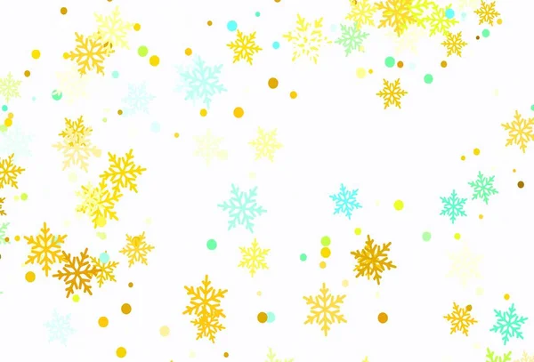 Легкий Многоцветный Векторный Узор Снежинками Современная Геометрическая Абстрактная Иллюстрация Снежинками — стоковый вектор