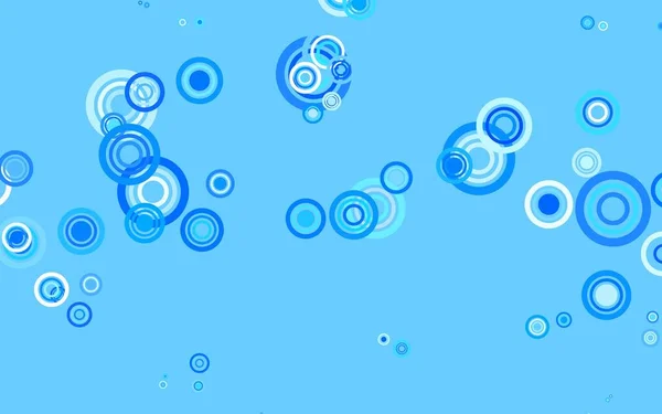 Light Blue Vector Template Circles Blurred Bubbles Abstract Background Colorful — Stock Vector