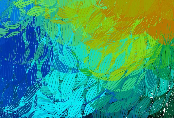 Светло Синий Зеленый Векторный Отскок Мемфисами Иллюстрация Красочными Градиентными Формами — стоковый вектор
