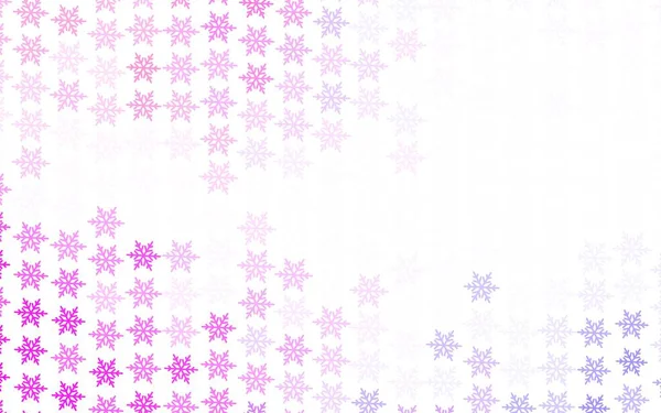 Ανοιχτό Μωβ Ροζ Διάνυσμα Φόντο Νιφάδες Χιονιού Χριστούγεννα Αστέρια Σύγχρονη — Διανυσματικό Αρχείο